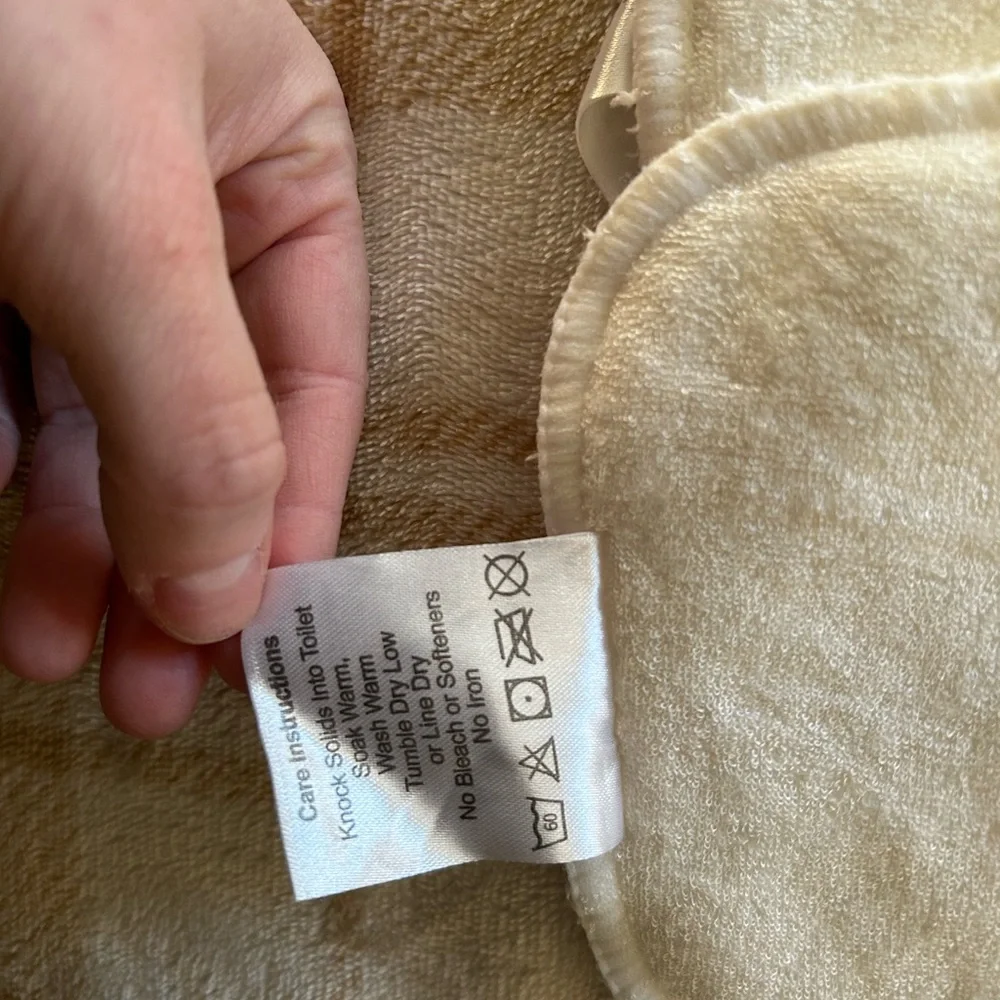 Nora’s Nursery Set of Cream Cloth Diaper Inserts